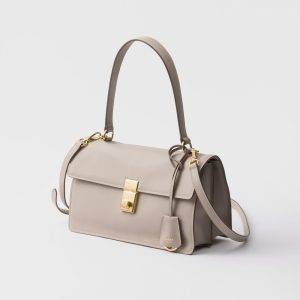Prada Soft Sound Medium Leather Shoulder Bag