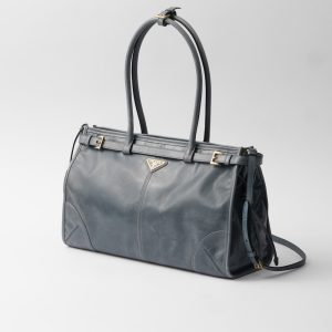 Prada Bonnie Large Leather Handbag