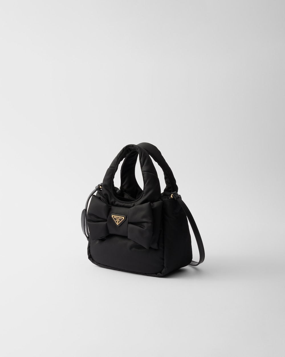 Padded Re-Nylon Mini-Bag With Bow - Image 3