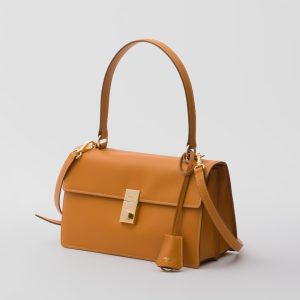 Prada Soft Sound Medium Leather Shoulder Bag