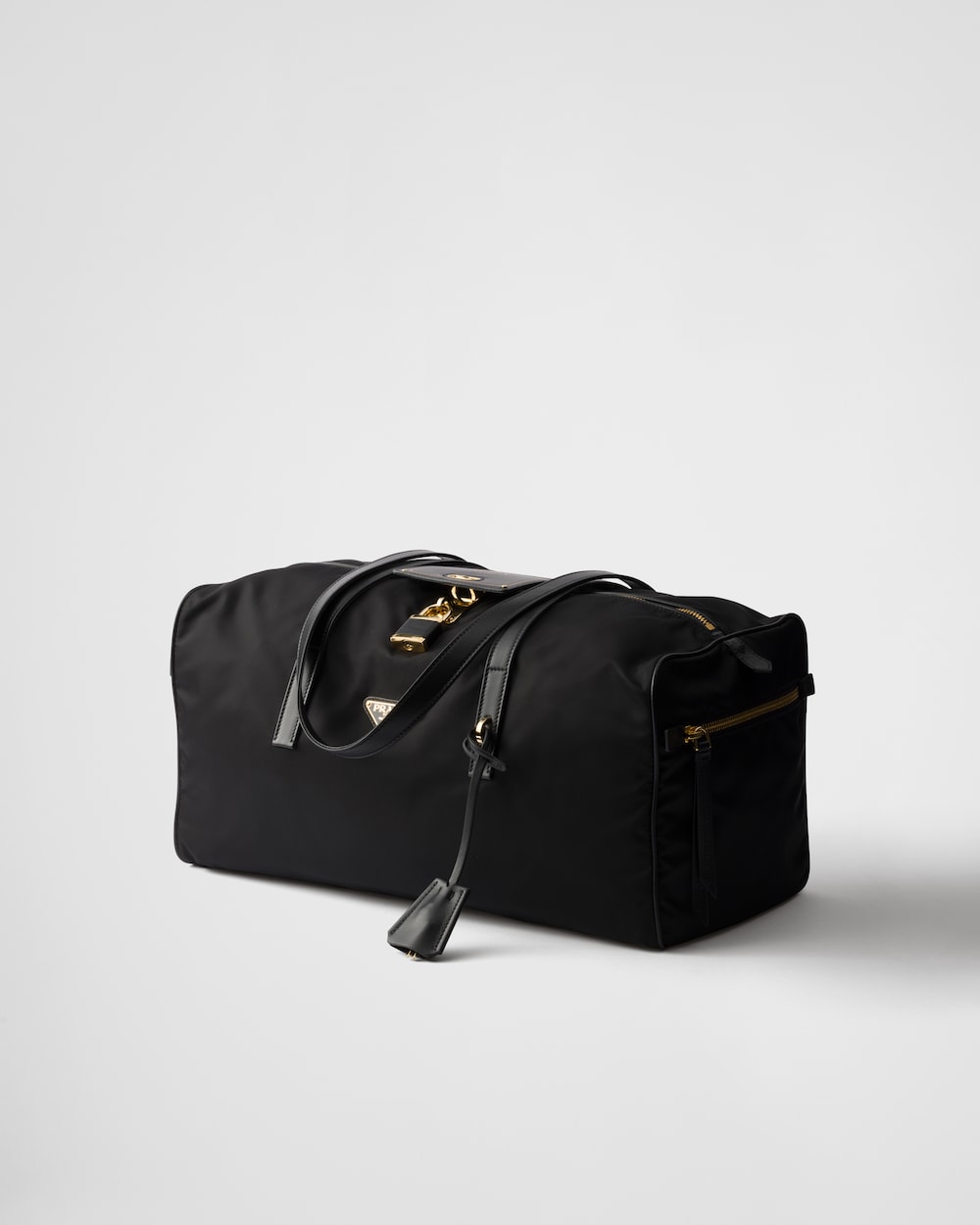 Large Re-Nylon Top-Handle Bag With Padlock - Image 7