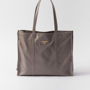 Prada Large Leather Tote Bag