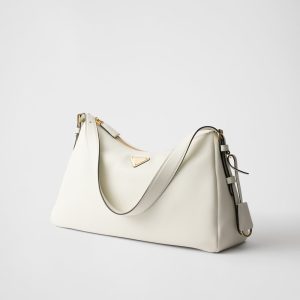 Prada Aim??e Large Leather Shoulder Bag