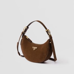 Prada Arqu?? Suede Shoulder Bag