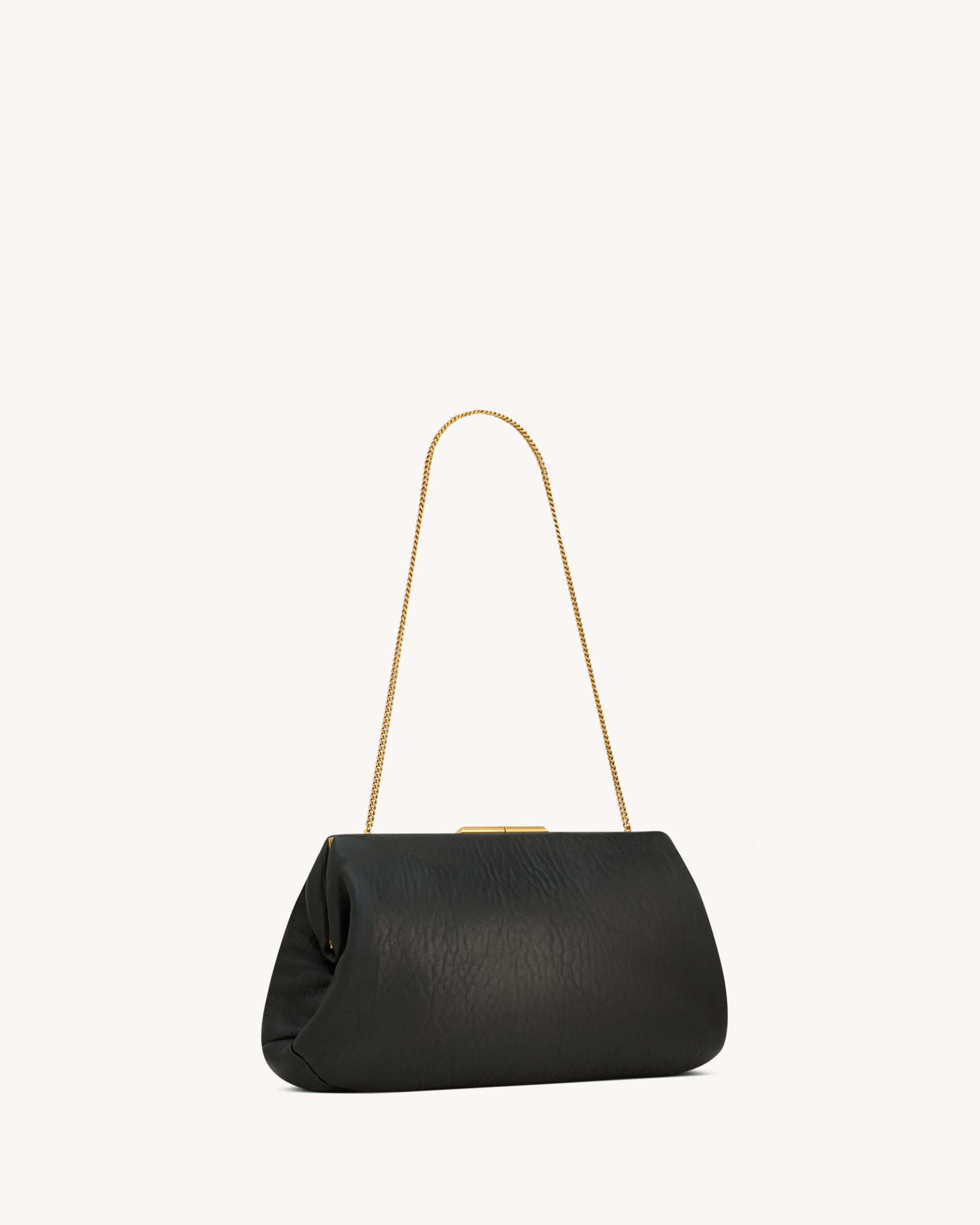 YSL Saint Laurent Clutch Large In Lambskin - Image 3