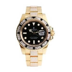 Rolex GMT-Master II 116748SANR "Iced Out" Luxury Clone Quality