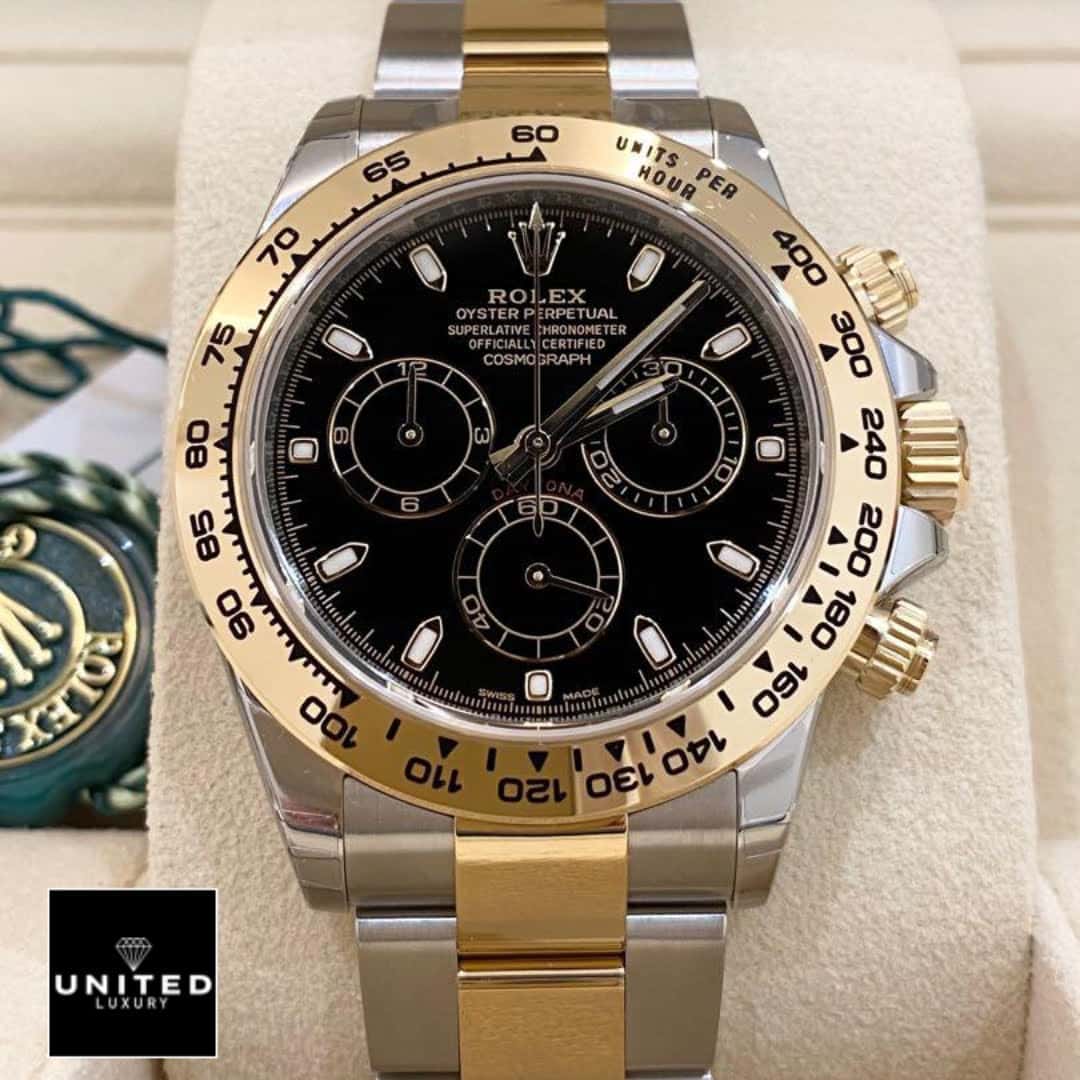 Rolex Daytona Gold Bezel Black Dial116503 Replica