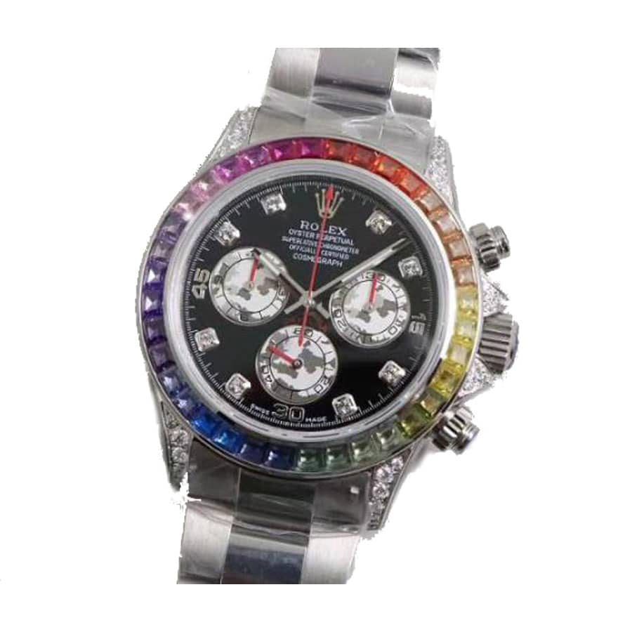 Rolex Cosmograph Daytona 116599RBOW “Black Diamond” Exclusive Clone Edition