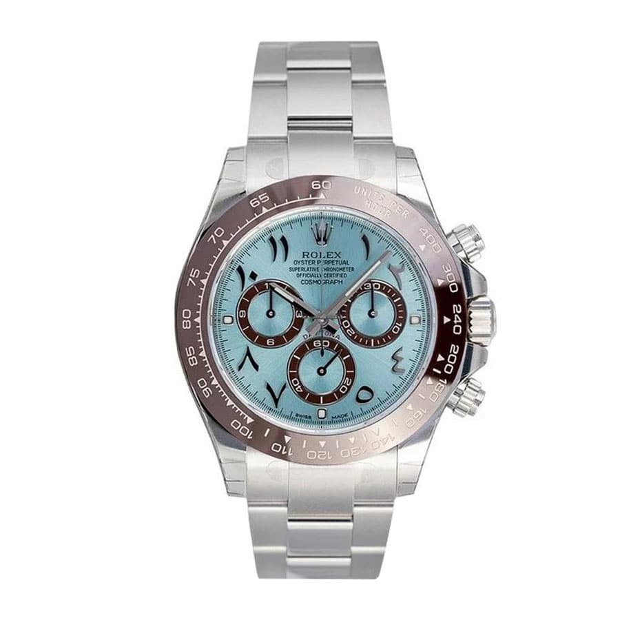 Rolex Cosmograph Daytona 116506 “Platinum Ice-Blue Arabic Dial” Mirror Replica 1:1 - Image 4