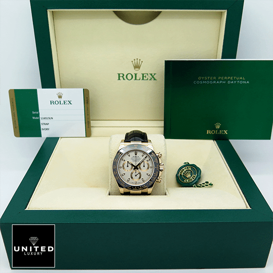 Rolex Cosmograph Daytona 116515LN-0003 "Ivory Dial" Ultra Realistic Copy Rolex Cosmograph Daytona 116515LN-0003 Replica in the Rolex Box & Guarantee Card