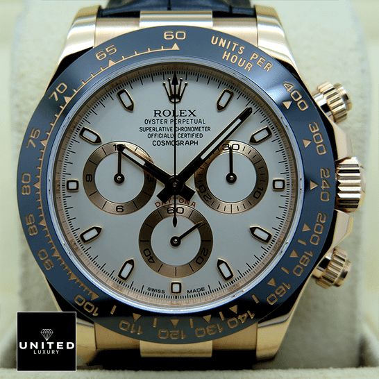 Rolex Cosmograph Daytona 116515LN-0003 "Ivory Dial" Ultra Realistic Copy Rolex Cosmograph Daytona White Dial 116515LN-0003 Replica Black Bezel