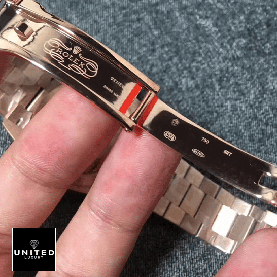 Rolex Day-Date 228235-0016 "Rhodium Dial" Super Accurate Clone Rolex Day-Date 228235 AR Stainless Steel With Rose Gold Replica Open Fold Clasp