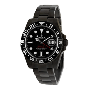 rolex-blaken-gmt-master-steel-black-dial-replica-watch